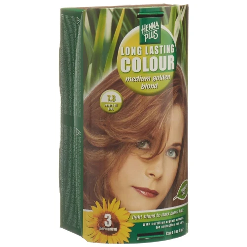 HENNA PLUS Long Last Colour 7.3 mittel gold blond