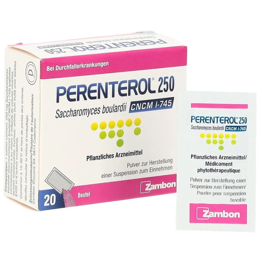 PERENTEROL Plv 250 mg Btl 20 Stk PERENTEROL Plv 250 mg Btl 20 Stk