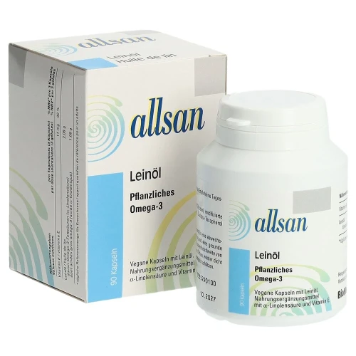 ALLSAN Leinöl pflanzlich Kaps 90 Stk