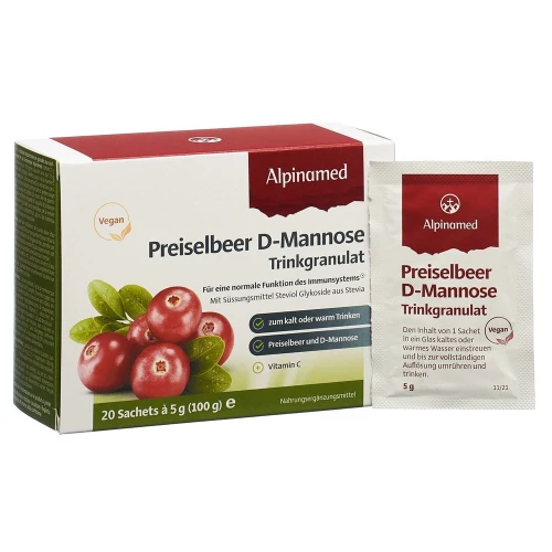 ALPINAMED Preiselbeer D-Mannose Granulat 20 x 5 g