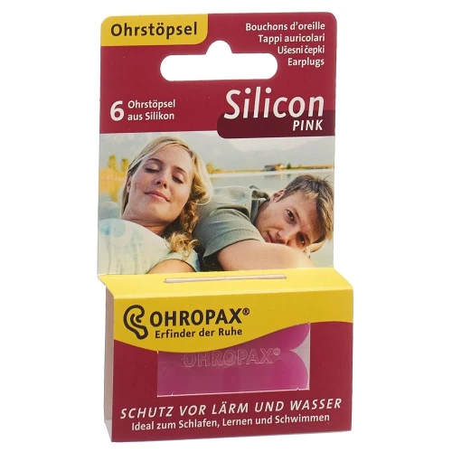 OHROPAX Silicon Pink Ohrstöpsel 6 Stk