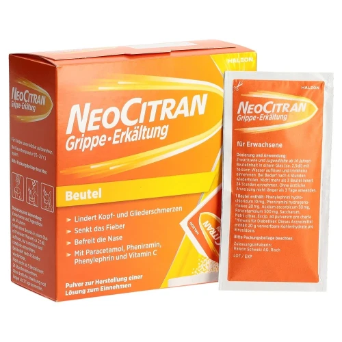 NEOCITRAN Grippe Erkältung Plv Erw Btl 12 Stk