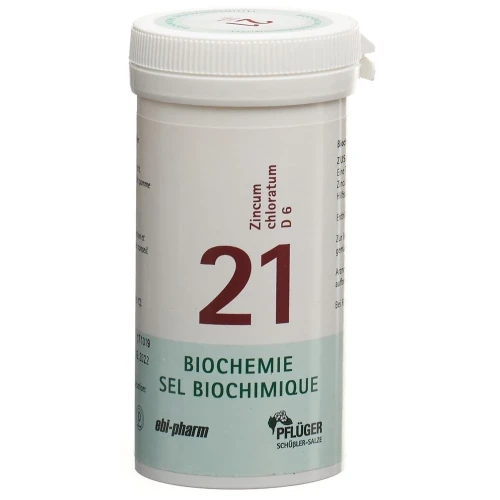 PFLÜGER SCHÜSSLER Nr21 Zinc chlor Tabl D 6 100 g