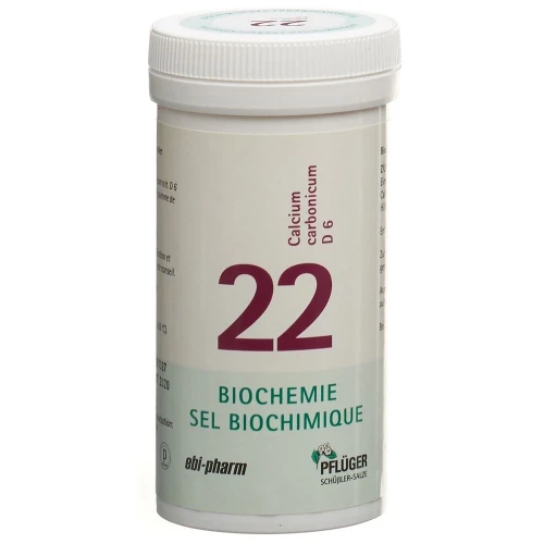 PFLÜGER SCHÜSSLER Nr22 Calc carb Tabl D 6 100 g