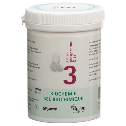 PFLÜGER SCHÜSSLER Nr3 Ferr phos Tabl D 12 250 g