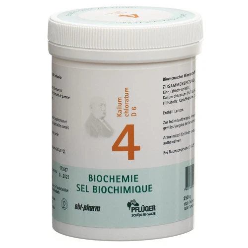 PFLÜGER SCHÜSSLER Nr4 Kal chlor Tabl D 6 250 g