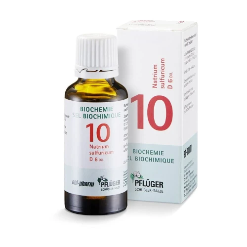PFLÜGER SCHÜSSLER Nr10 Natr sulf Tropfen D 6 30 ml