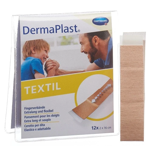 DERMAPLAST Textil Fingerverband 2x16cm hf 12 Stk