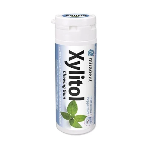 MIRADENT Xylitol Kaugummi Mint 30 Stk