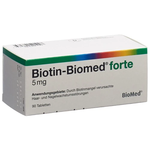 BIOTIN Biomed forte Tabl 5 mg 90 Stk