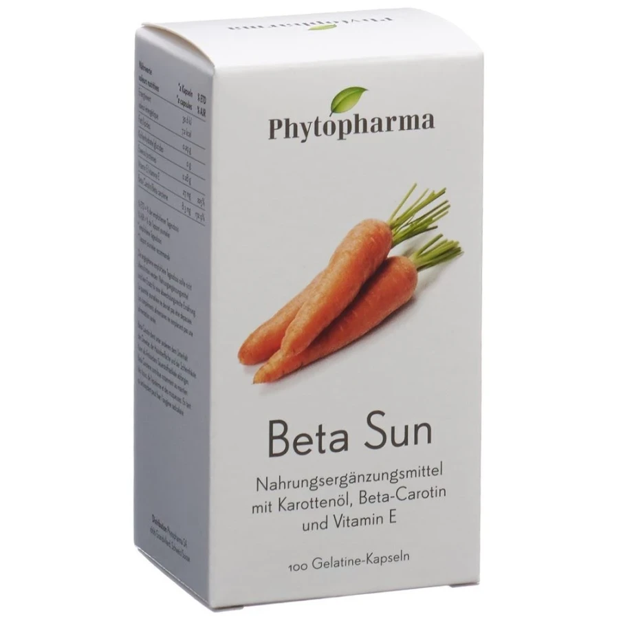 PHYTOPHARMA Beta Sun Kaps 100 Stk PHYTOPHARMA Beta Sun Kaps 100 Stk