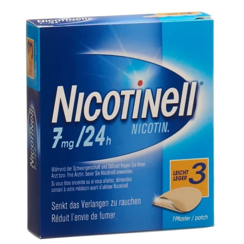 NICOTINELL 3 leicht Matrixpfl 7 mg/24h 7 Stk