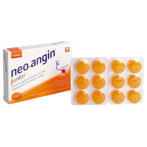 NEO-ANGIN junior Lutschtabl orange 24 Stk