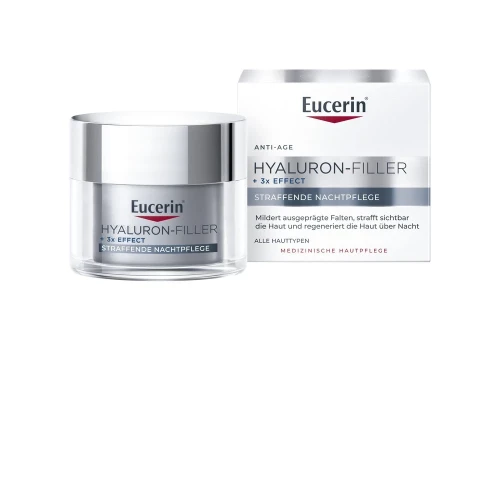 EUCERIN HYALURON-FILLER Nachtcreme trockene Haut Topf 50 ml