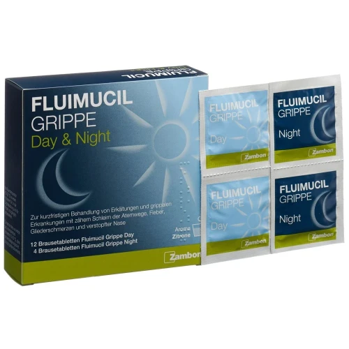 FLUIMUCIL Grippe Day Night Brausetabletten 16 Stk