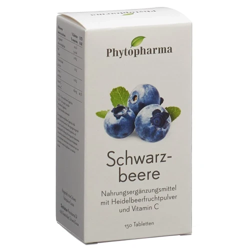 PHYTOPHARMA Schwarzbeere Tabl (#) 150 Stk