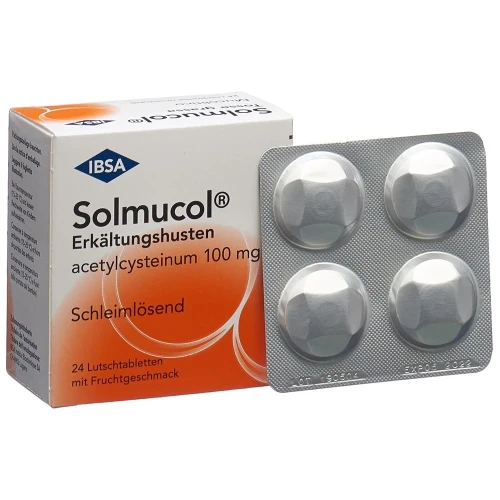 SOLMUCOL Erkältungshusten Lutschtabl 100 mg 24 Stk