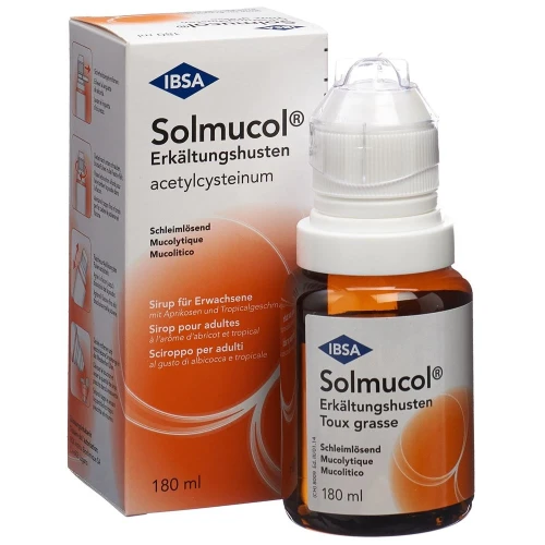 SOLMUCOL Erkältungshusten Sirup 200 mg/10ml 180 ml