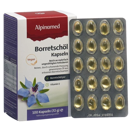 ALPINAMED Borretschöl Kaps 100 Stk