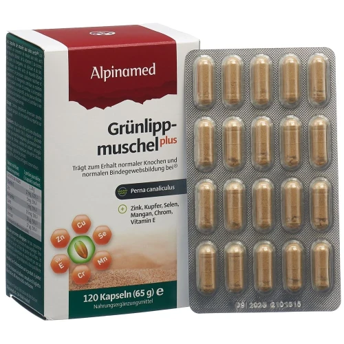 ALPINAMED Grünlippmuschel Plus Kaps 120 Stk