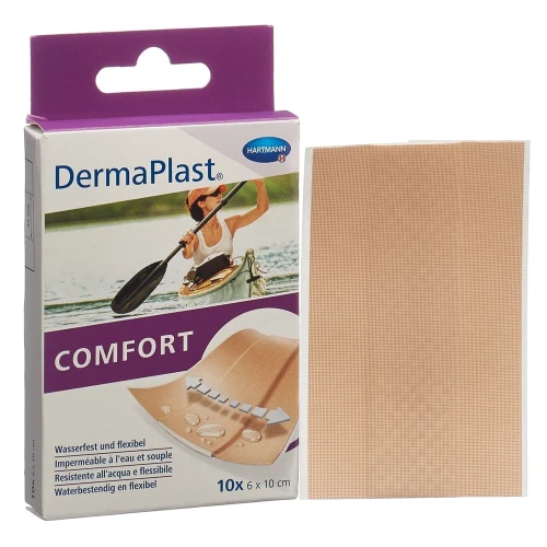 DERMAPLAST Comfort Schnellverb 6cmx10cm Box 10 Stk
