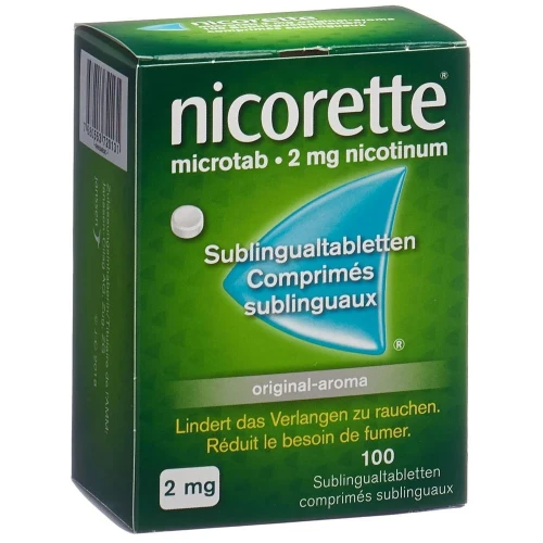 NICORETTE Microtab Orig Subling Tabl 2 mg 100 Stk