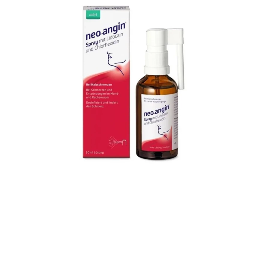 NEO-ANGIN Spray mit Lidocain Chlorhexidin 50 ml NEO-ANGIN Spray mit Lidocain Chlorhexidin 50 ml