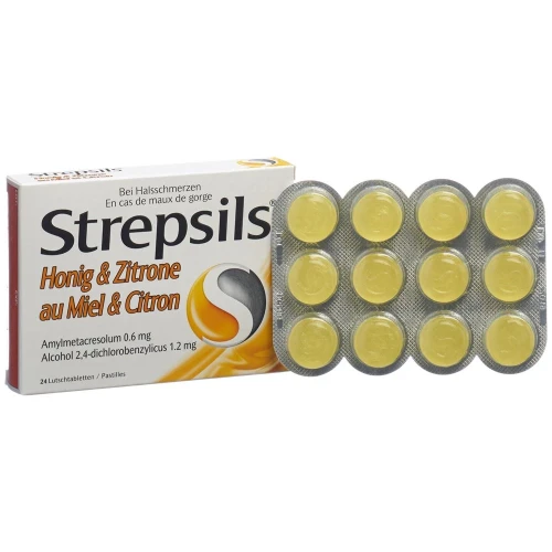 STREPSILS Lutschtabl Honig & Zitrone 24 Stk