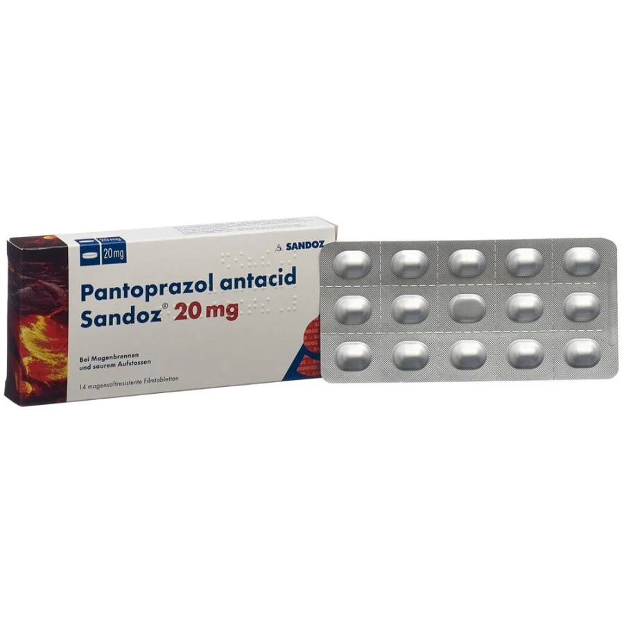 PANTOPRAZOL ANTACID Sandoz Filmtabl 20 mg 14 Stk PANTOPRAZOL ANTACID Sandoz Filmtabl 20 mg 14 Stk