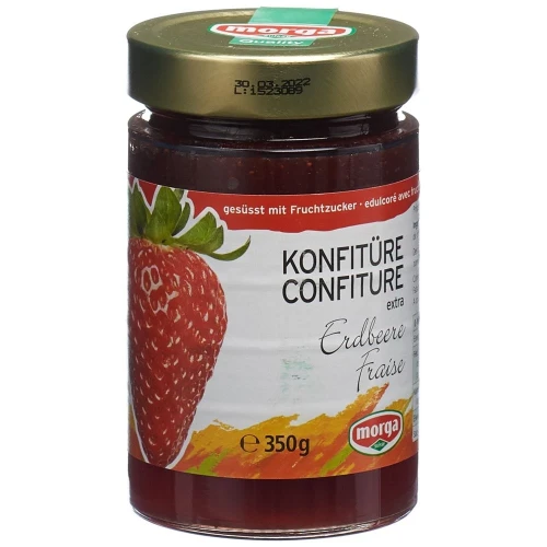 MORGA Konfitüre Erdbeer Fruchtz 350 g
