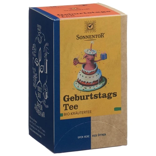 SONNENTOR Geburtstagstee Doppelkamm BIO 18 x 1.5 g