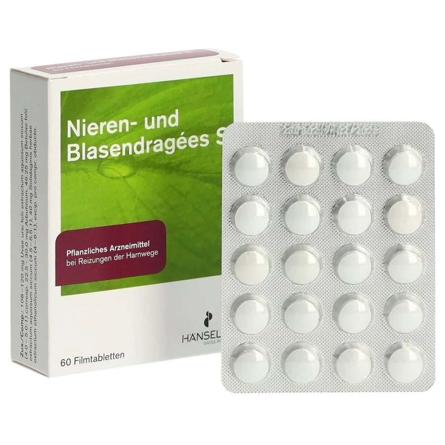 NIEREN- UND BLASEN Dragées S 60 Stk NIEREN- UND BLASEN Dragées S 60 Stk