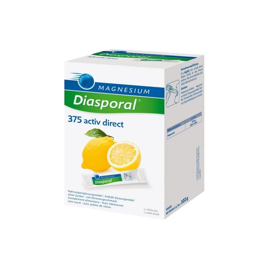 MAGNESIUM DIASPORAL Activ Direct zitrone 60 Stk MAGNESIUM DIASPORAL Activ Direct zitrone 60 Stk