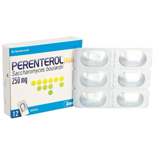 PERENTEROL travel Kapseln 250 mg 12 Stk