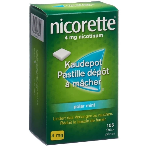 NICORETTE Polar Mint Kaudepots 4 mg 105 Stk
