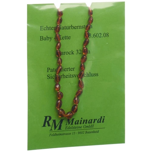 MAINARDI Natur Bernstein 32cm Barock Sicherheitsv