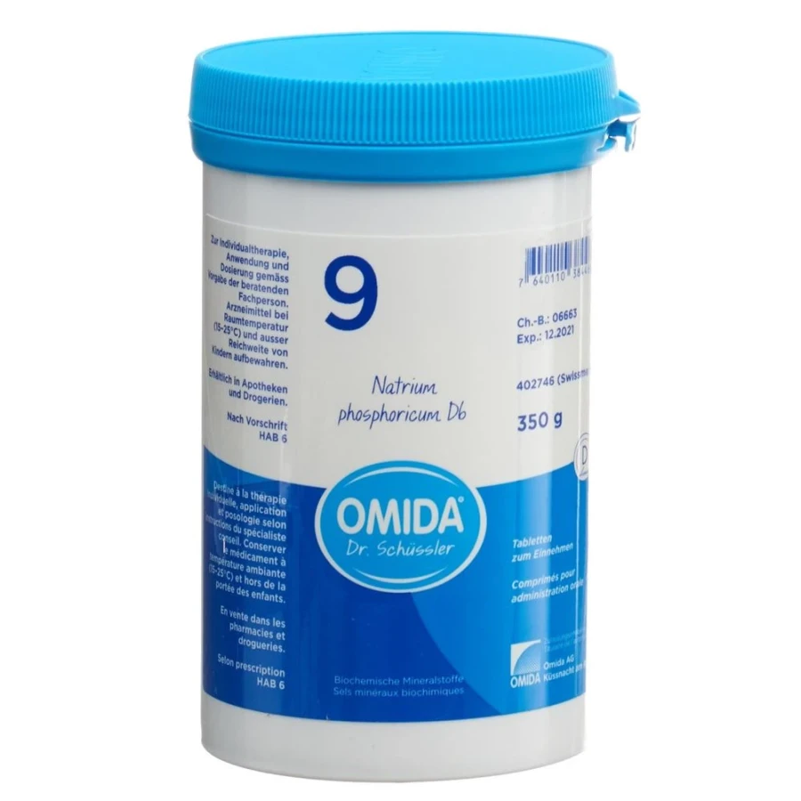 OMIDA SCHÜSSLER Nr9 Natr phos Tabl D 6 Ds 350 g OMIDA SCHÜSSLER Nr9 Natr phos Tabl D 6 Ds 350 g