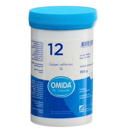 OMIDA SCHÜSSLER Nr12 Cal sulf Tabl D 6 Ds 350 g