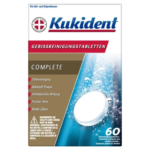 KUKIDENT Complete Reinigung-Tabs 60 Stk
