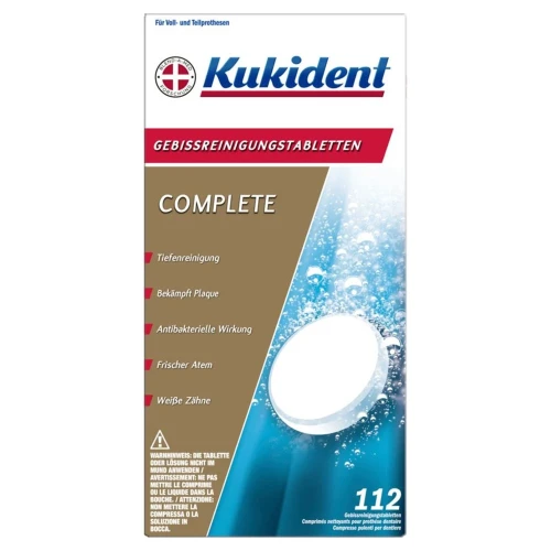 KUKIDENT Complete Reinigung-Tabs 112 Stk