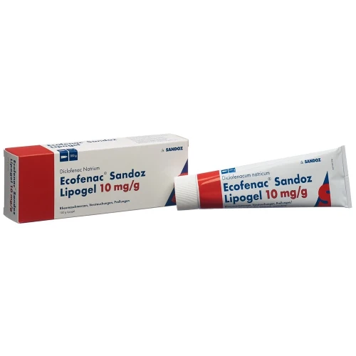 ECOFENAC Sandoz Lipogel 10 mg/g Tb 100 g