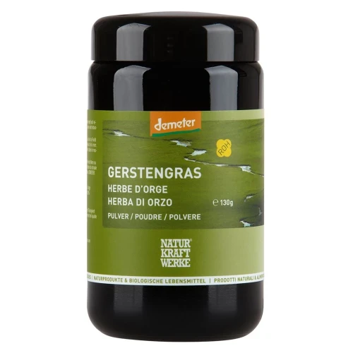 NATURKRAFTWERKE Gerstengras Pulver Demeter 130 g