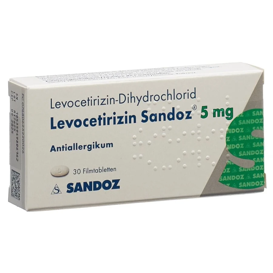 LEVOCETIRIZIN Sandoz Filmtabl 5 mg 30 Stk LEVOCETIRIZIN Sandoz Filmtabl 5 mg 30 Stk