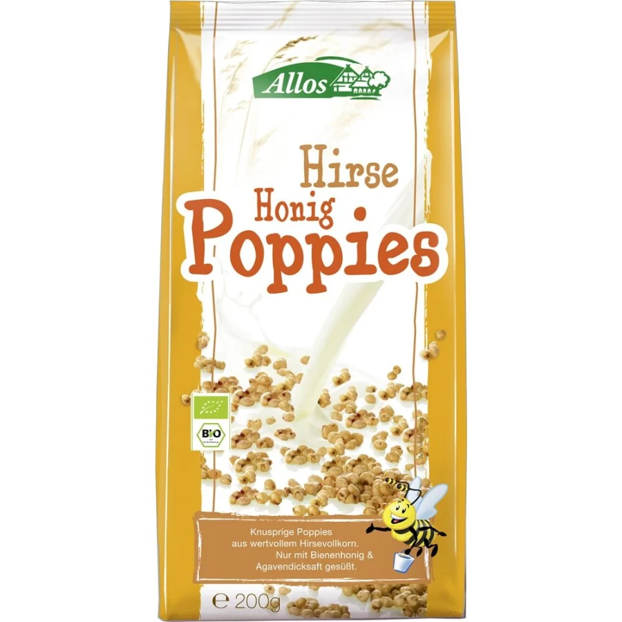 Hier sehen Sie den Artikel ALLOS Poppies Hirse-Honig Btl 200 g aus der Kategorie Flocken/Muesli. Dieser Artikel ist erhältlich bei apothekedrogerie.ch