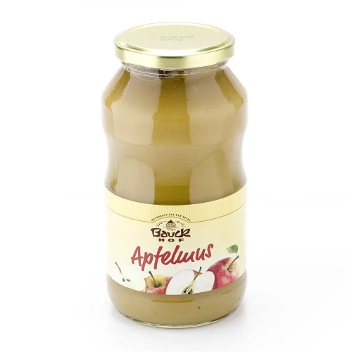 BAUCKHOF Apfelmus mit Apfeldicksaft Glas 700 g