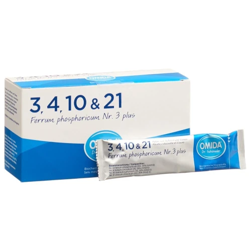 OMIDA SCHÜSSLER Nr3 Ferr phos plus Plv Btl 12 Stk
