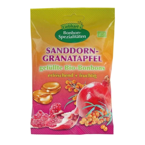 LIEBHART Bio Bonbons Sanddorn Granatapfel 100 g