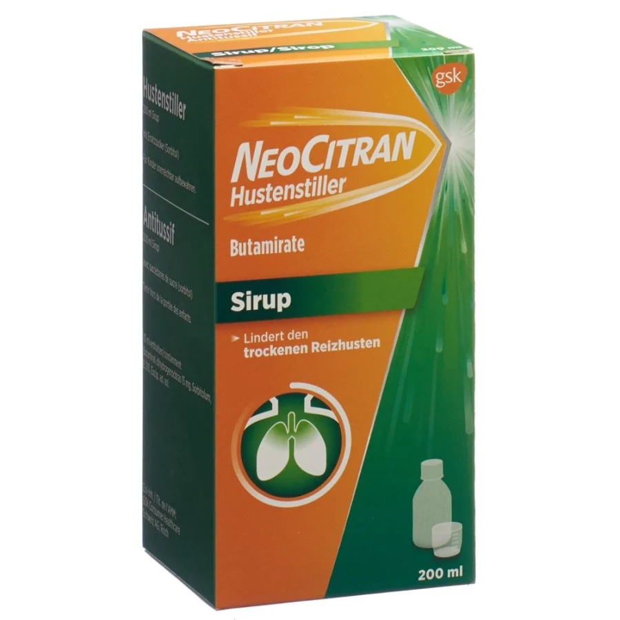 NEOCITRAN Hustenstiller Sirup 15 mg/10ml 200 ml
