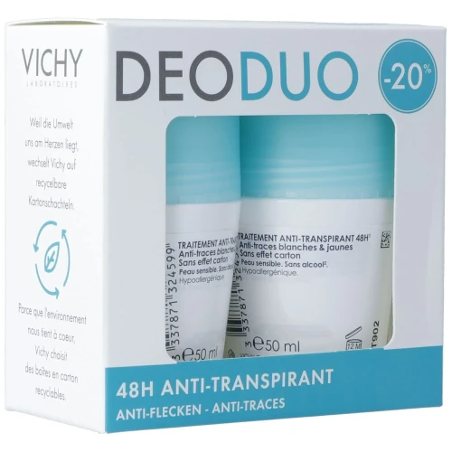 VICHY Deo Anti-Flecken Duo -20% 2 Roll-on 50 ml