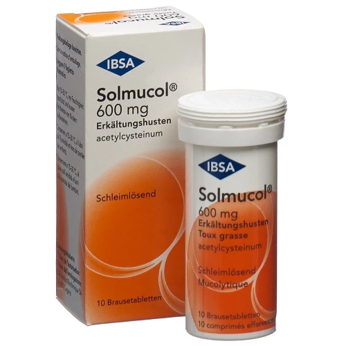 SOLMUCOL Erkältungshusten Brausetabl 600 mg 10 Stk